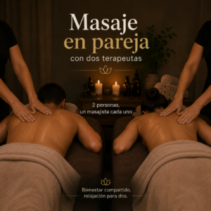 Masaje en pareja con dos terapeutas