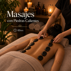 60min de Masajes con Piedras Calientes